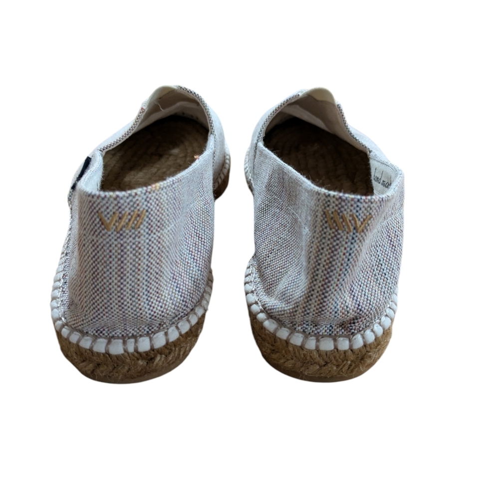 Viscata Barcelona Canvas Espadrille Flats Striped Size 39 - Picture 6 of 12